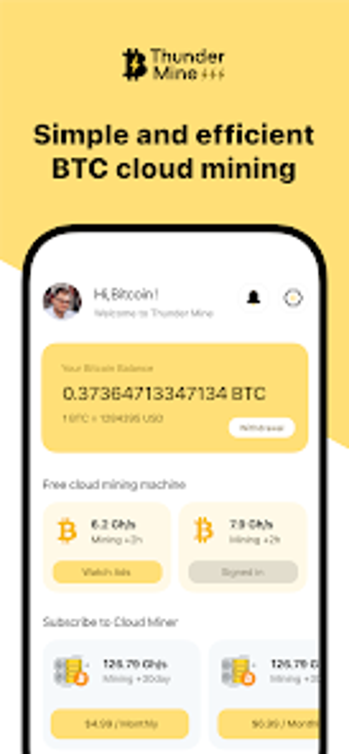 Thunder Mine CLoud Mining for Android - Free download and software reviews  - CNET Download
