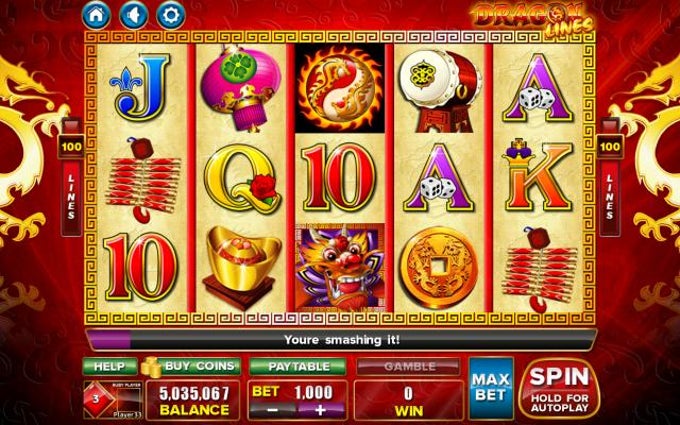 Paradiseplay casino app interface op mobiel apparaat
