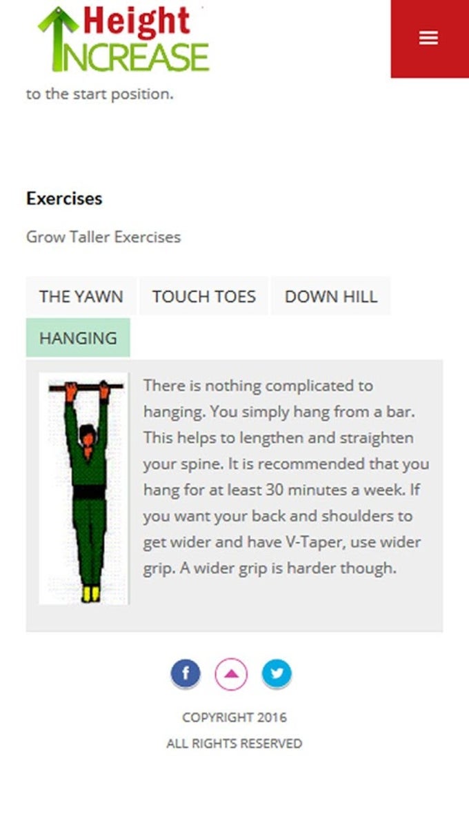 Height Increase Exercises for Android Free download and software