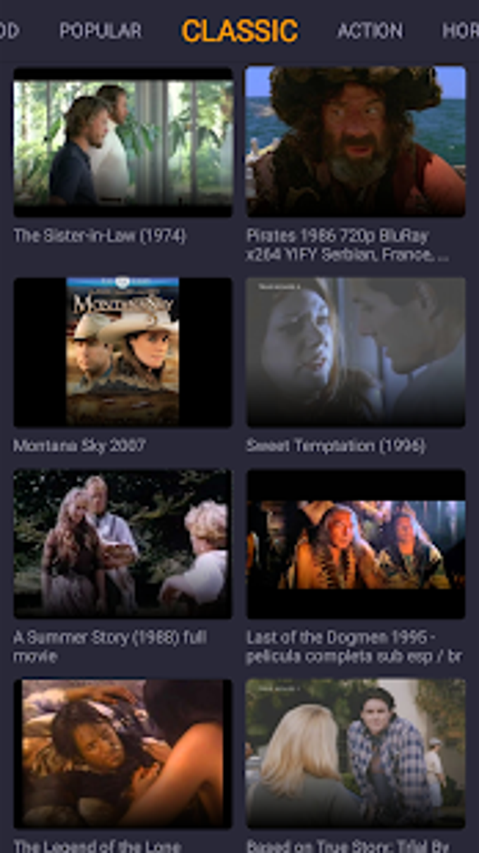 Old Movies - Free Classic Movies for 80s and 90s for Android - Free  download and software reviews - CNET Download