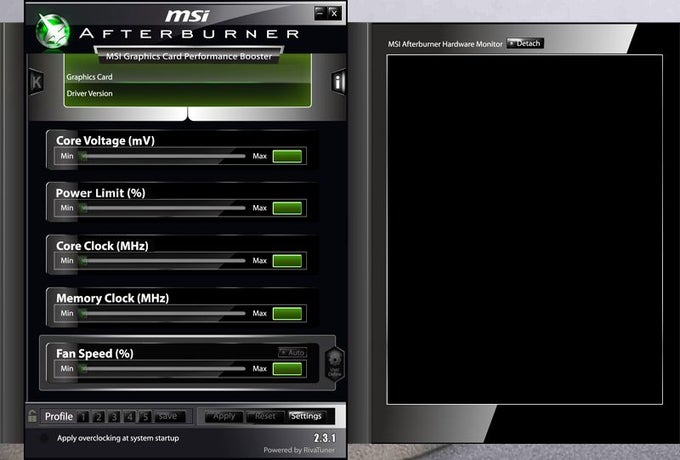 On Screen Display Download Msi Afterburner Graphics Card MSI
