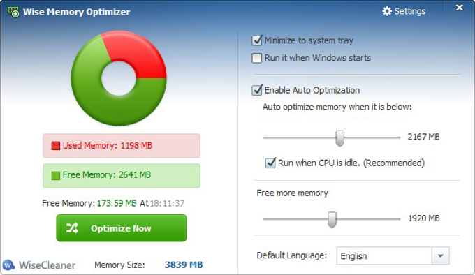 Wise Memory Optimizer for Windows - Free download and software reviews -  CNET Download