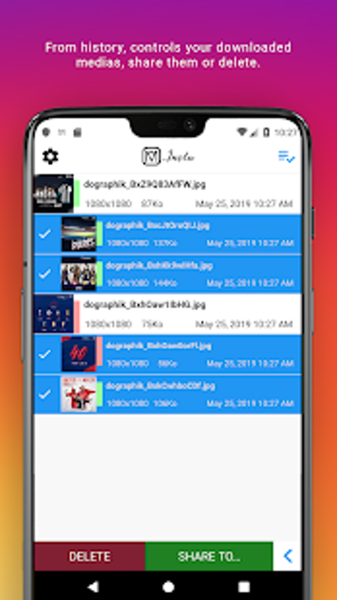 Multiple pictures & video Downloader for Instagram for Android - Free  download and software reviews - CNET Download