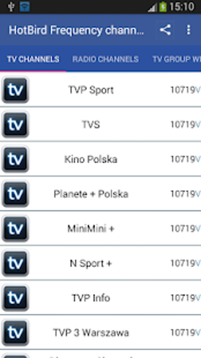HotBird Frequency Channels for Android - Free download and software reviews  - CNET Download