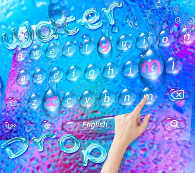 Rain Water Keyboard theme Free download and software reviews