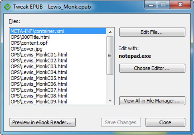 Tweak EPUB for Windows - Free download and software reviews - CNET 