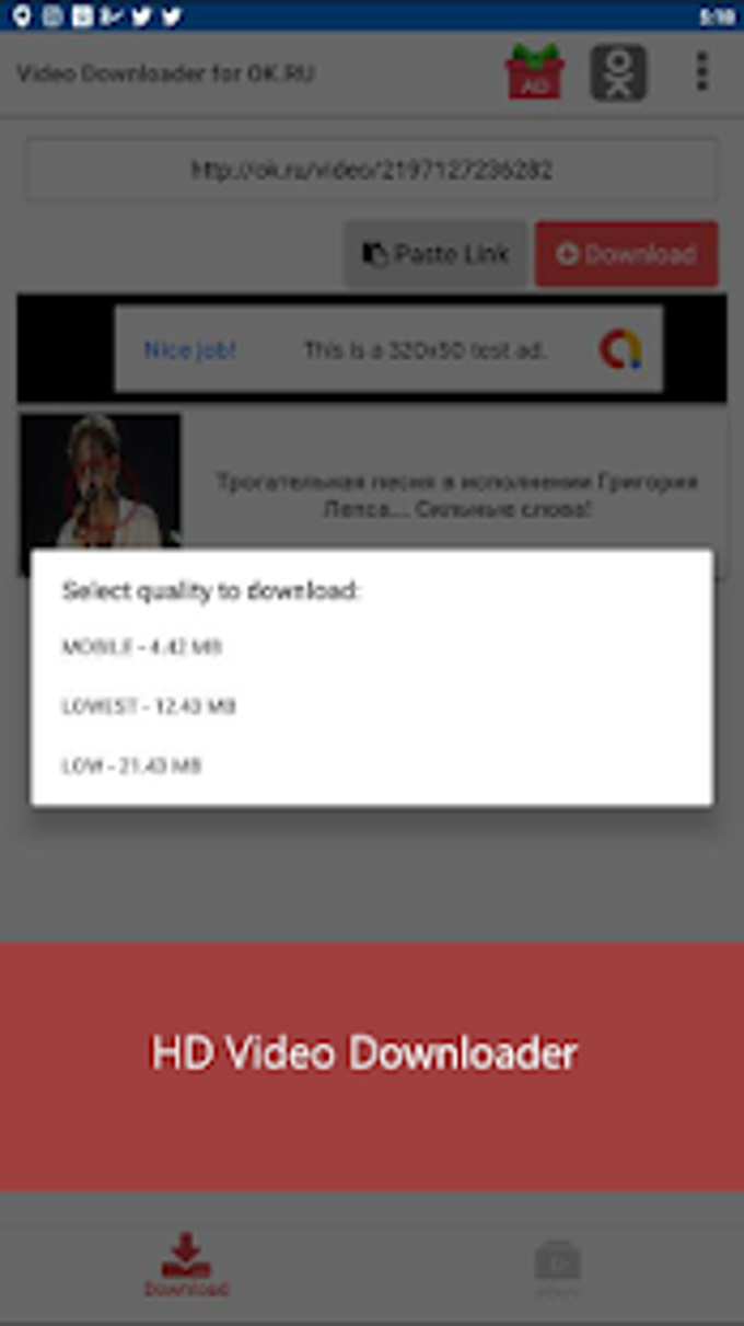 Video downloader for ok.ru for Android - Free download and software reviews  - CNET Download