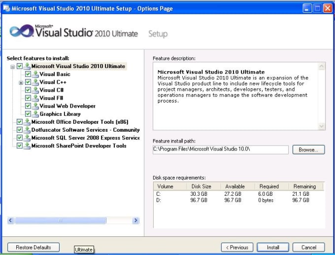 Microsoft Visual Studio 2010 Ultimate - Free download and software 