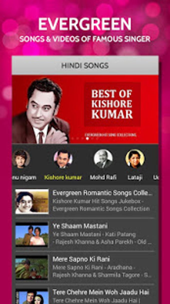 Hindi Video Songs - All Classic Songs Video for Android - Free download and  software reviews - CNET Download