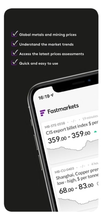 Image 2 for Fastmarkets Dashboard