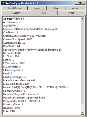 Image 0 for SysConfig