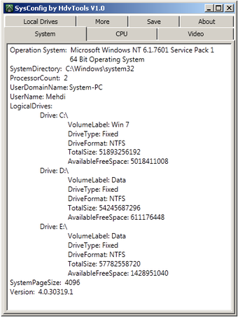 Image 3 for SysConfig