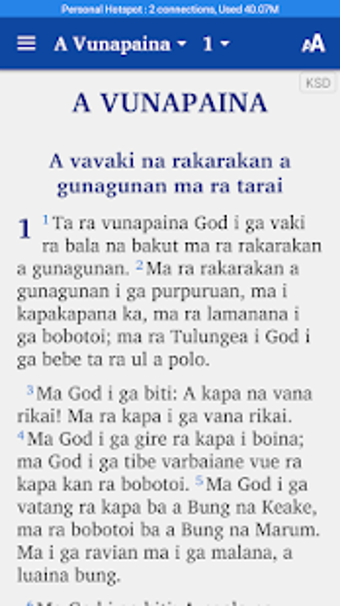 Image 1 for Kuanua TPI and Eng Bible