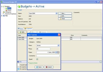 Imagen 0 para Personal Budget VP