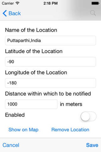 Imagen 0 para Alarm based on Location