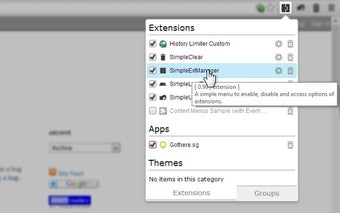 Imagen 1 para SimpleExtManager for Chro…