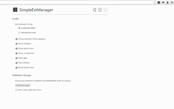 Imagen 1 para SimpleExtManager for Chro…