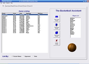 Image 0 for Basketball Roster Organiz…