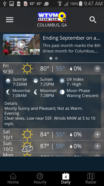 Imagen 3 para WTVM Storm Team 9 Weather