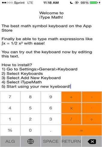 Image 0 for iType Math