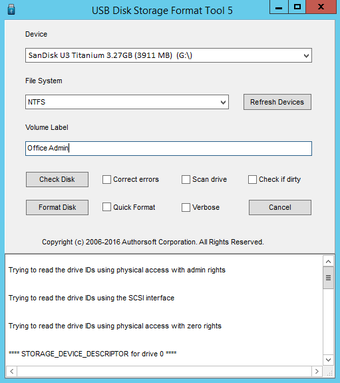 Imagen 0 para USB Disk Storage Format T…