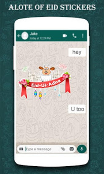 Image 1 for Eid Mubarak wishes sticke…