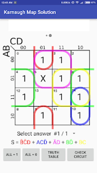 Imagen 0 para Karnaugh Kmap Solver (FRE…