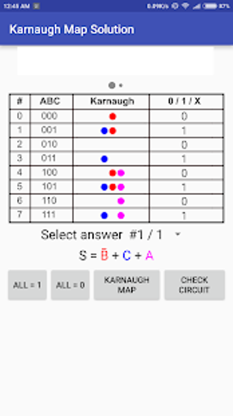 Imagen 2 para Karnaugh Kmap Solver (FRE…