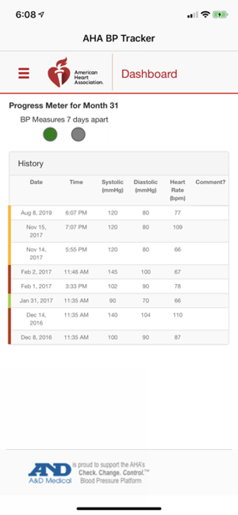 Image 3 for AHA BP Tracker