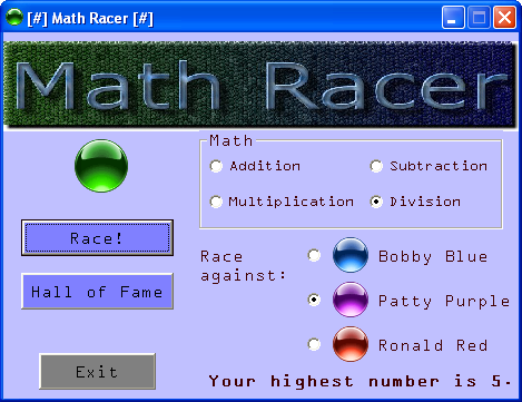 Image 0 for Math Racer