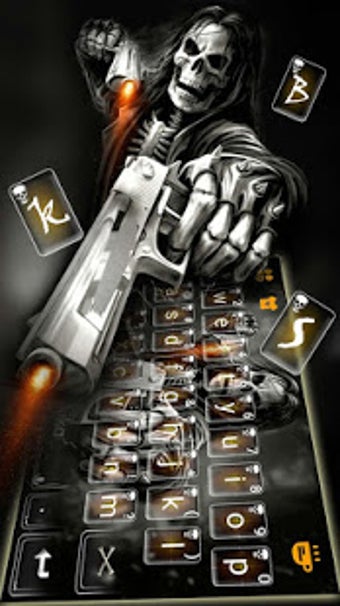 Image 2 for Badace Skull Guns Keyboar…