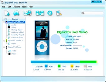 Image 0 for Bigasoft iPod Transfer