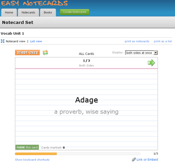 Image 0 for Easy Notecards