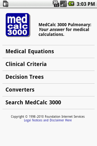 Image 0 for MedCalc 3000 Pulmonary