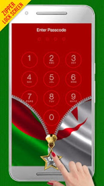 Image 0 for Algeria Flag Zipper LockS…