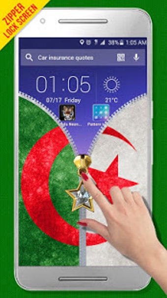 Image 3 for Algeria Flag Zipper LockS…