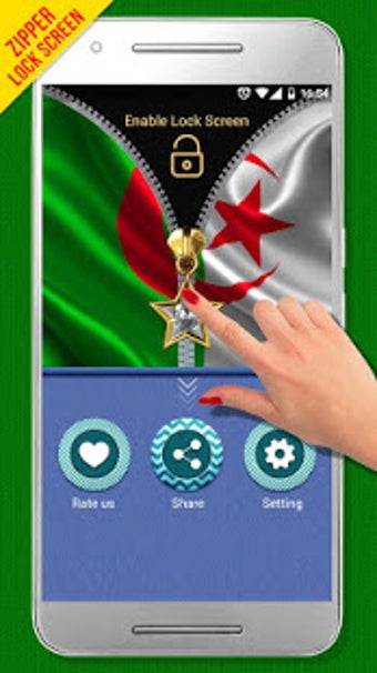 Image 2 for Algeria Flag Zipper LockS…