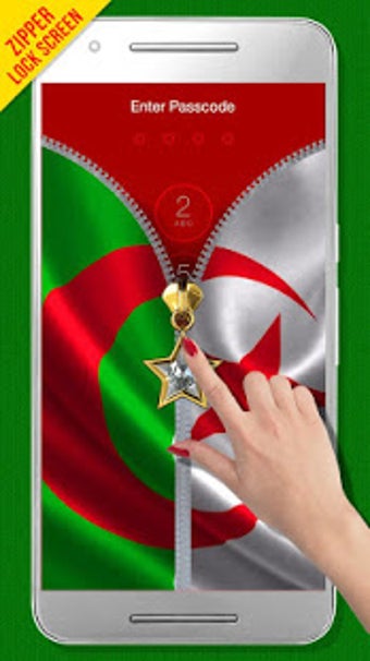 Image 1 for Algeria Flag Zipper LockS…