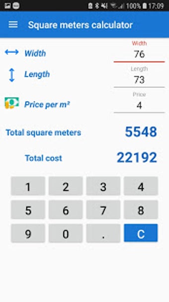 Imagen 1 para Square meters calculator