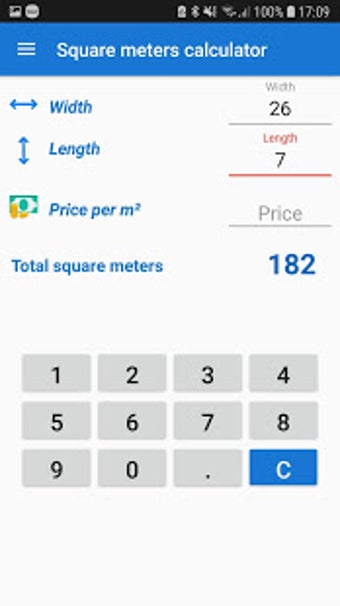 Image 1 for Square meters calculator