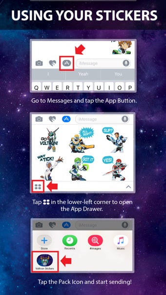 Image 1 for Voltron Stickers