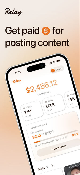 Image 0 for Relay - Get paid to post