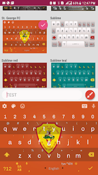 Image 1 for Amharic Keyboard theme -S…