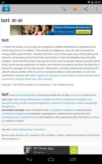 Imagen 0 para Legal Dictionary by Farle…