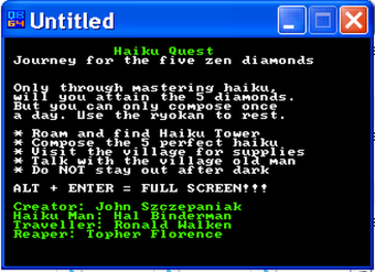 Image 0 for Haiku Quest
