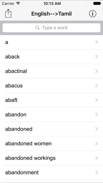 Image 3 for English to Tamil Dictiona…