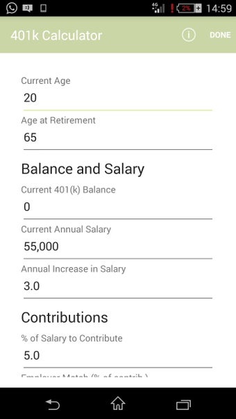 Image 0 for 401k Calculator