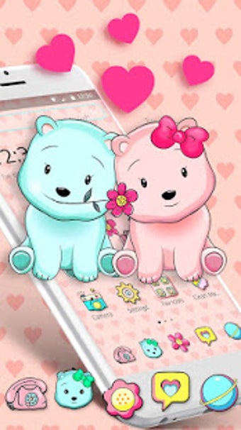 Image 3 for Cute Teddy Couple Theme