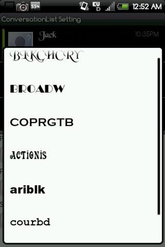 Imagen 2 para Handcent Font Pack5