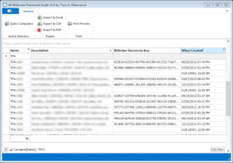 Image 0 for AD Bitlocker Password Aud…